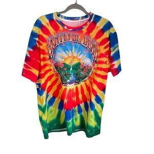 Grateful Dead Tie Dye Shirt XL Sunburst Landscape Steal Your Face Graphic Tee